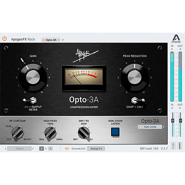 Apogee FX Rack Opto-3A Compressor Plug-in Wavy Pro Audio