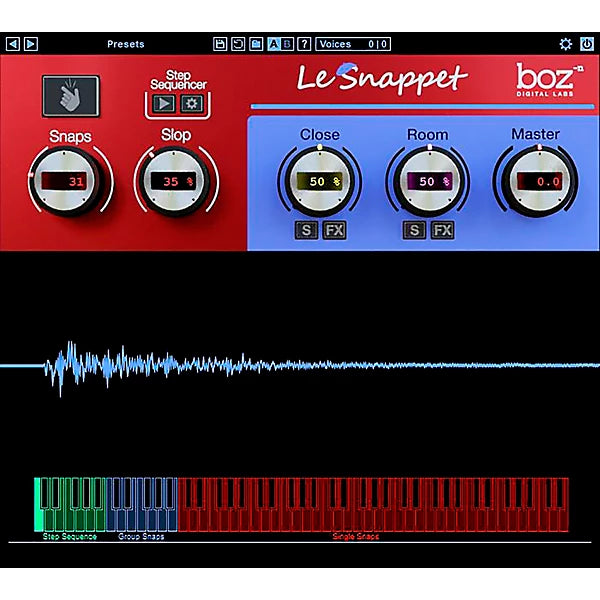 Boz Digital Labs Le Snappet Snap Designer Plug-in Wavy Pro Audio