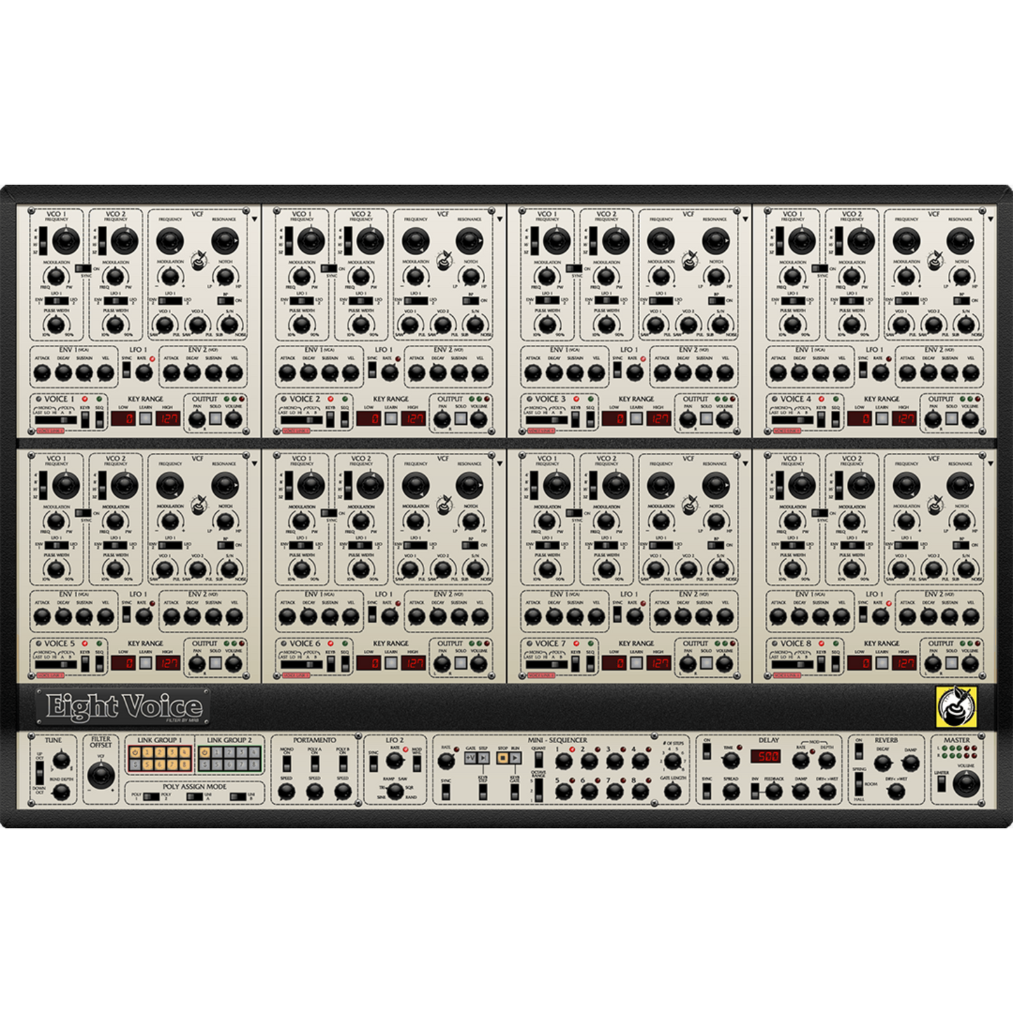 Cherry Audio Eight Voice Synthesizer Software Instrument Wavy Pro Audio