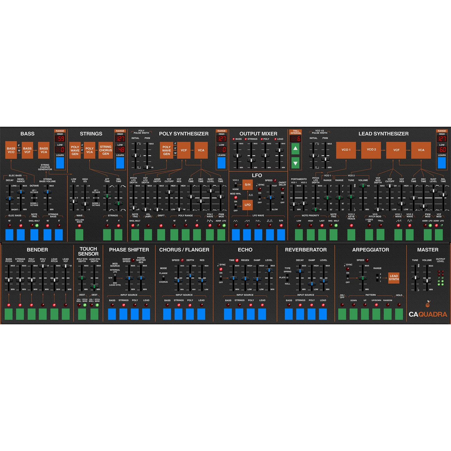 Cherry Audio Quadra Synthesizer Software Instrument Wavy Pro Audio