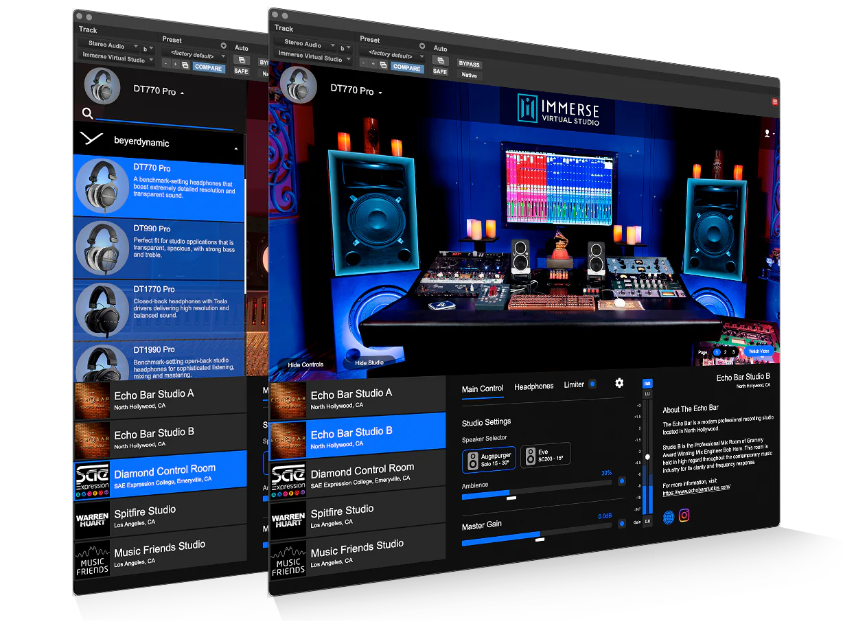 Embody Immerse Virtual Studio - FREE Trial Wavy Pro Audio