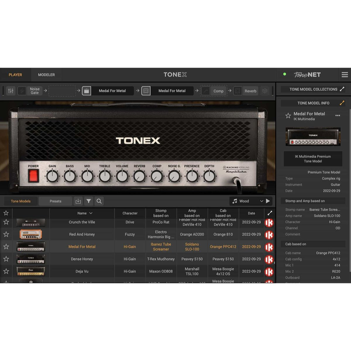 IK Multimedia Amplitube TONEX SE AI Machine Modeled Tone Creator Plug-in