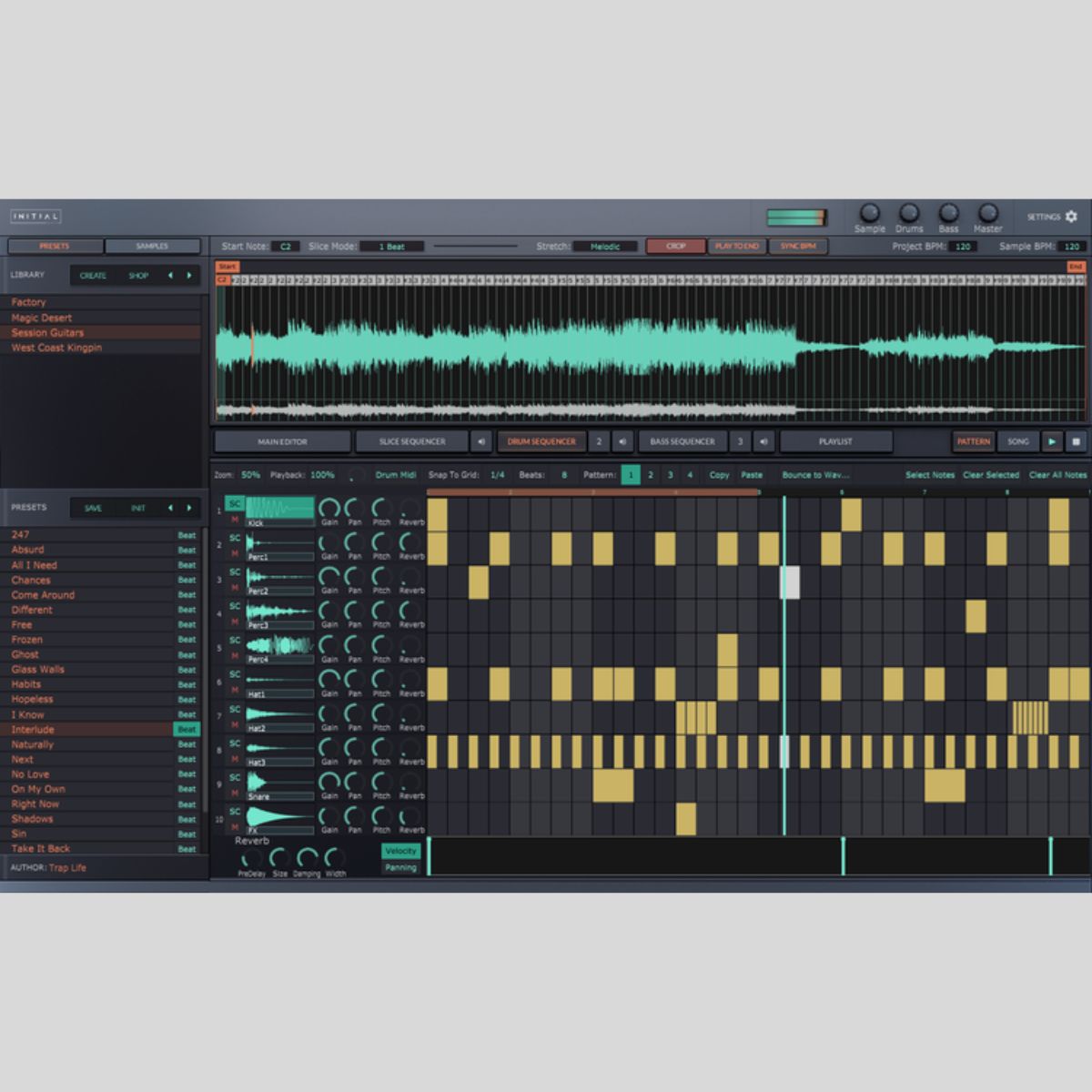 Initial Audio Slice Loop Slicer Plug-in