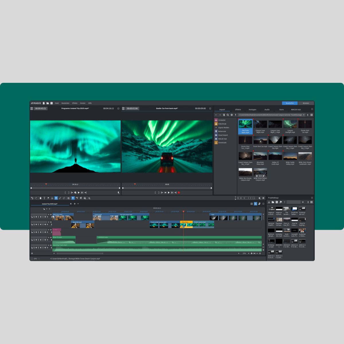 MAGIX Video Pro X 17 Audio Software