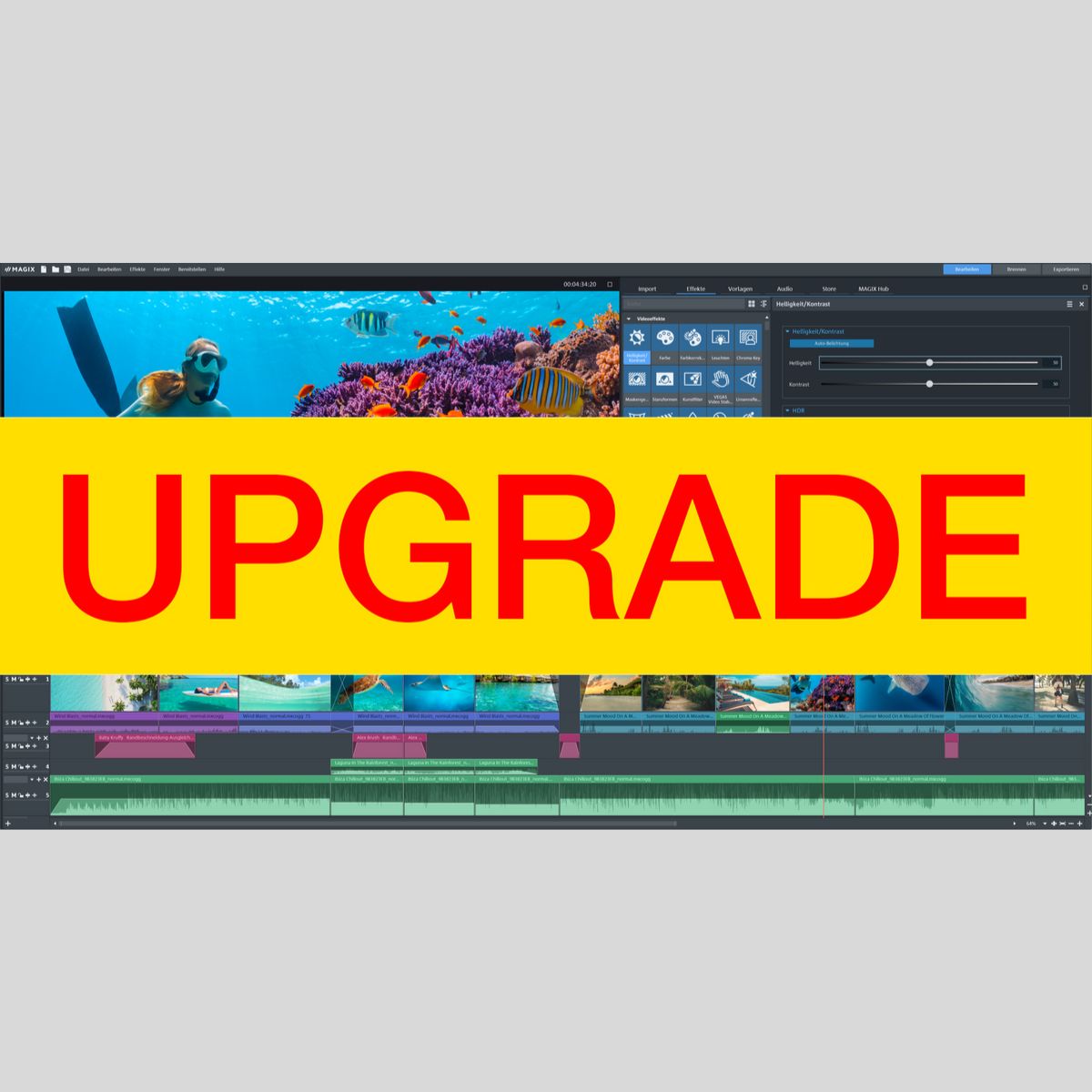 MAGIX Video deluxe Premium UPG Audio Software