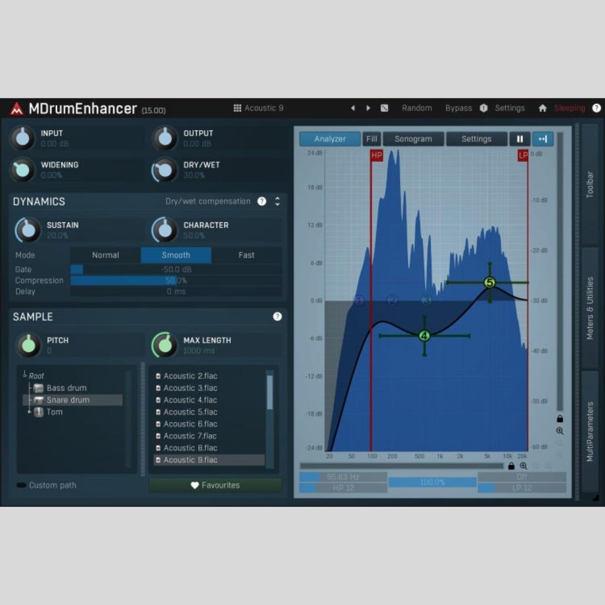 MeldaProduction MDrumEnhancer Audio Plug-in