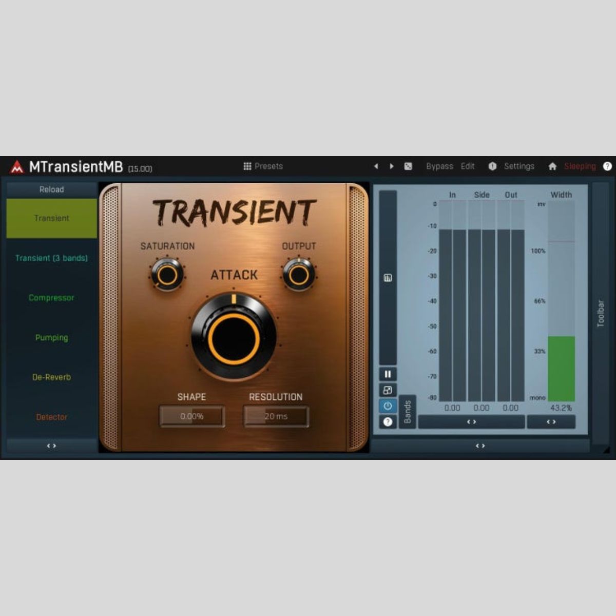 MeldaProduction MTransientMB Audio Plug-in