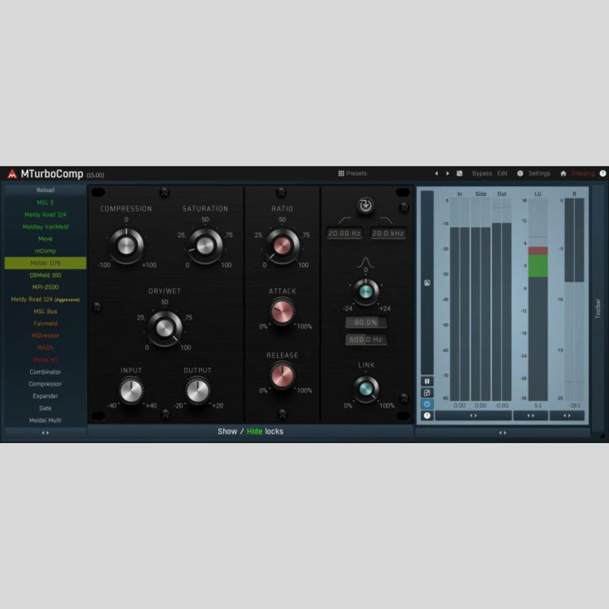 MeldaProduction MTurboComp Audio Plug-in