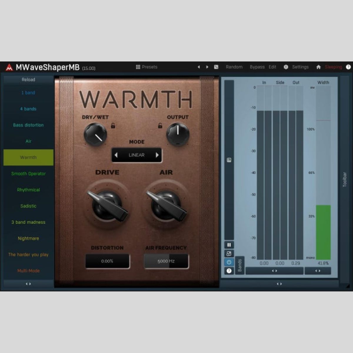 MeldaProduction MWaveShaperMB Audio Plug-in