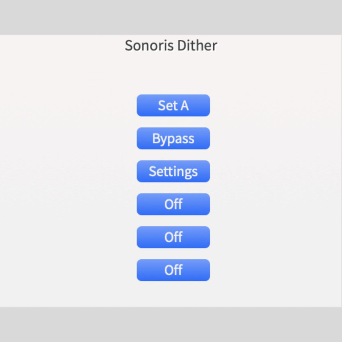 Sonoris Dither Audio Plug-in