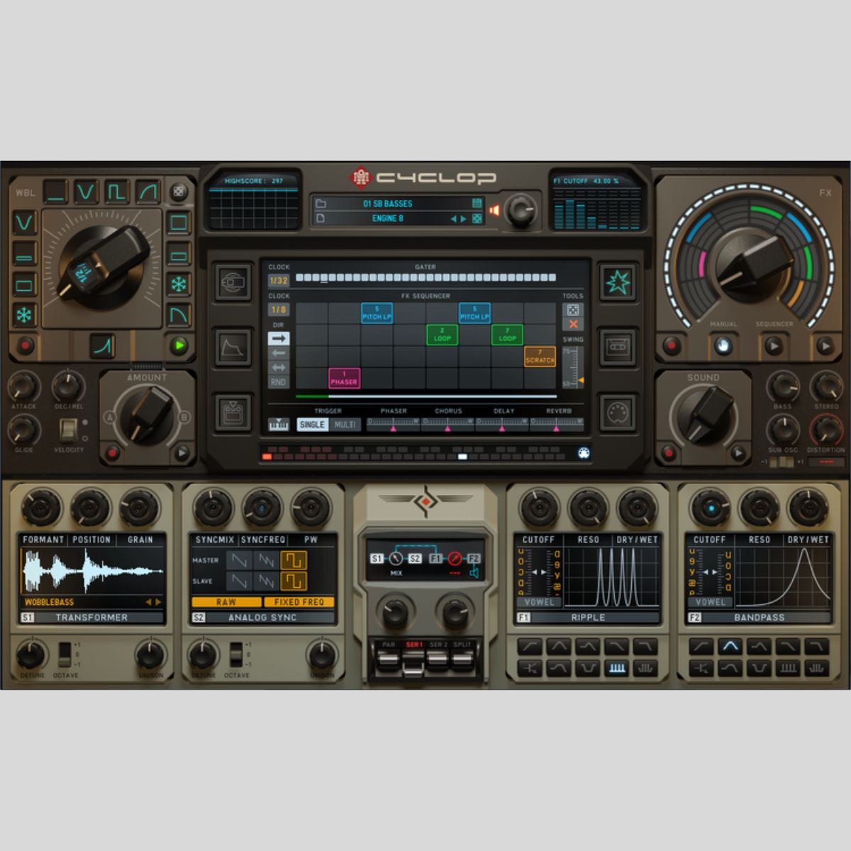 Sugar Bytes Cyclop Bass Synthesizer Plug-in