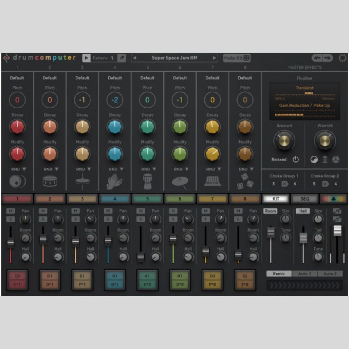 Sugar Bytes DrumComputer Drum Synthesizer Plug-in