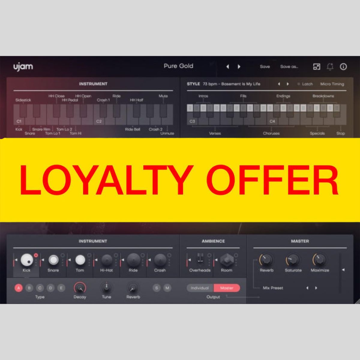 UJAM DEEP Loyalty Offer Audio Plug-in Audio Plug-in Audio Plug-in