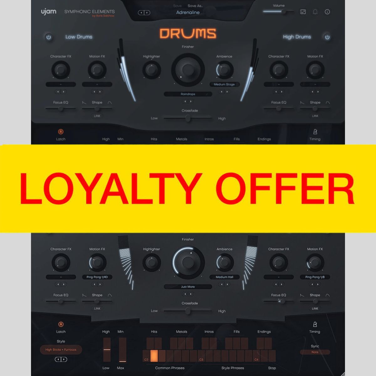 UJAM Hans Zimmer’s Drums & Percussion Bundle Loyal Plug-in Bundle Audio Plug-in Audio Plug-in