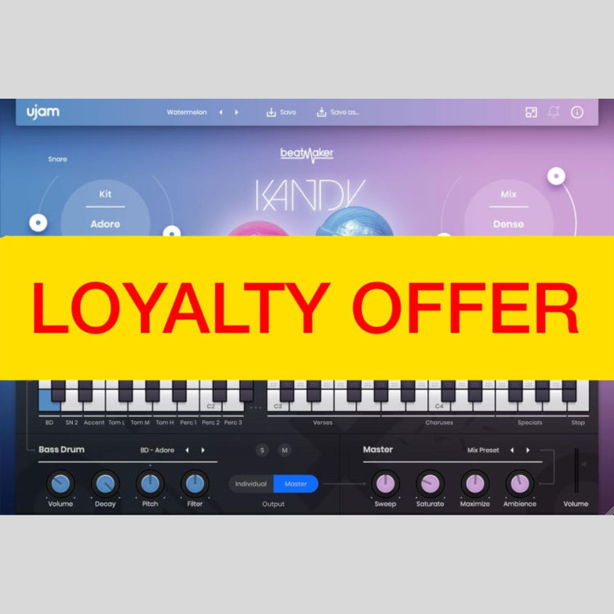 UJAM KANDY Loyalty Offer Audio Plug-in Audio Plug-in Audio Plug-in