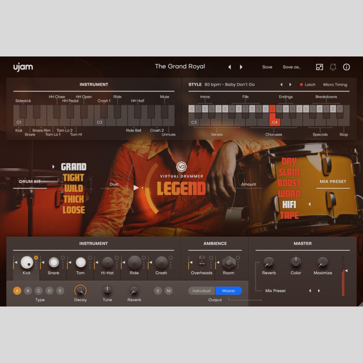 UJAM LEGEND Audio Plug-in Audio Plug-in Audio Plug-in
