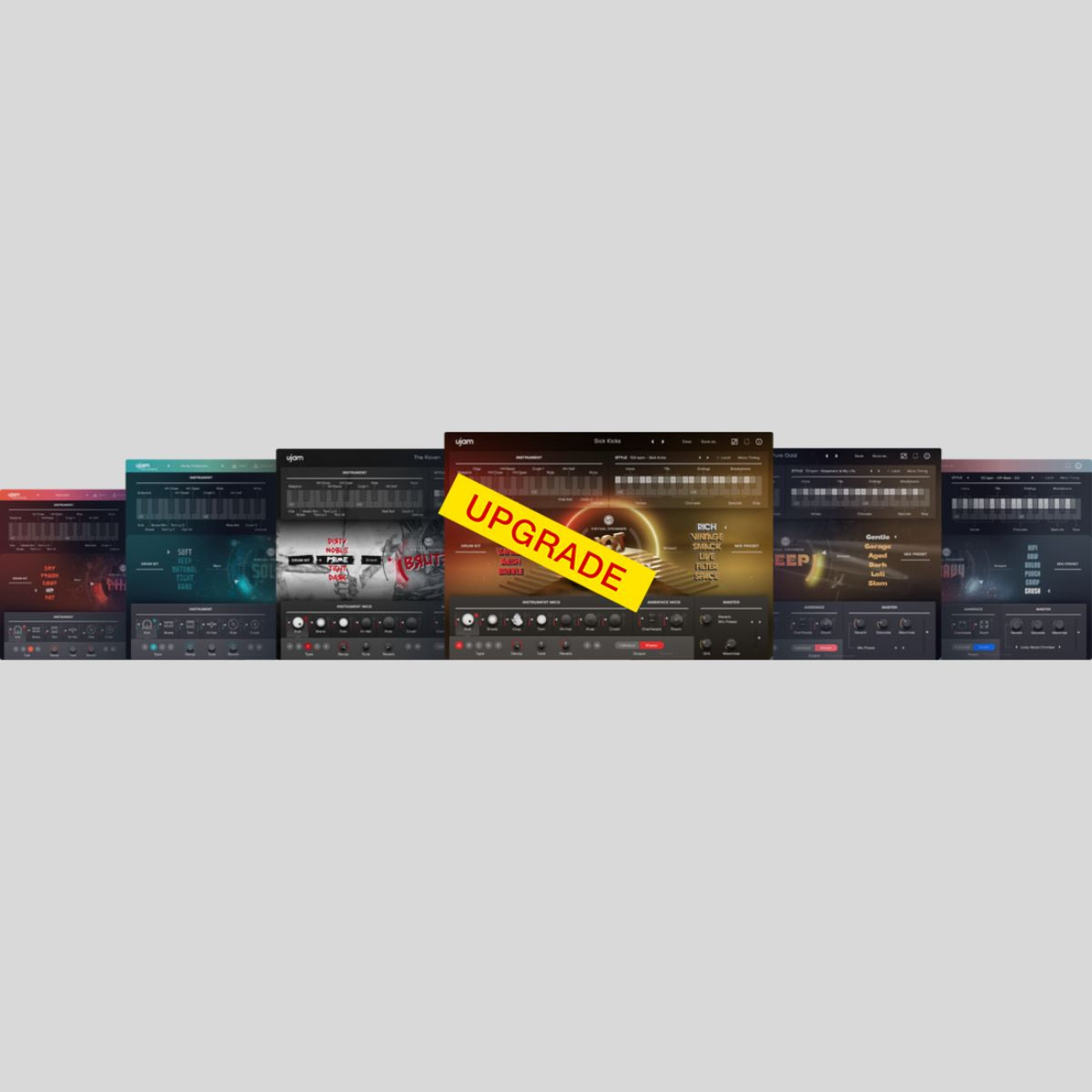 UJAM Virtual Drummer Bundle Upgrade Plug-in Bundle Drum Instrument Plug-in Virtual Drum Instrument Plug-in