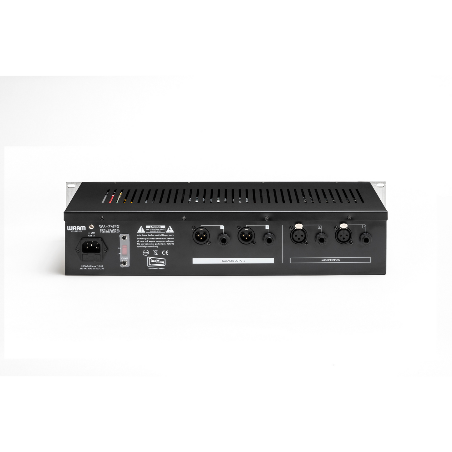 Warm Audio WA-2MPX 2-channel Tube Mic-Line-Instrument Preamp Wavy Pro Audio