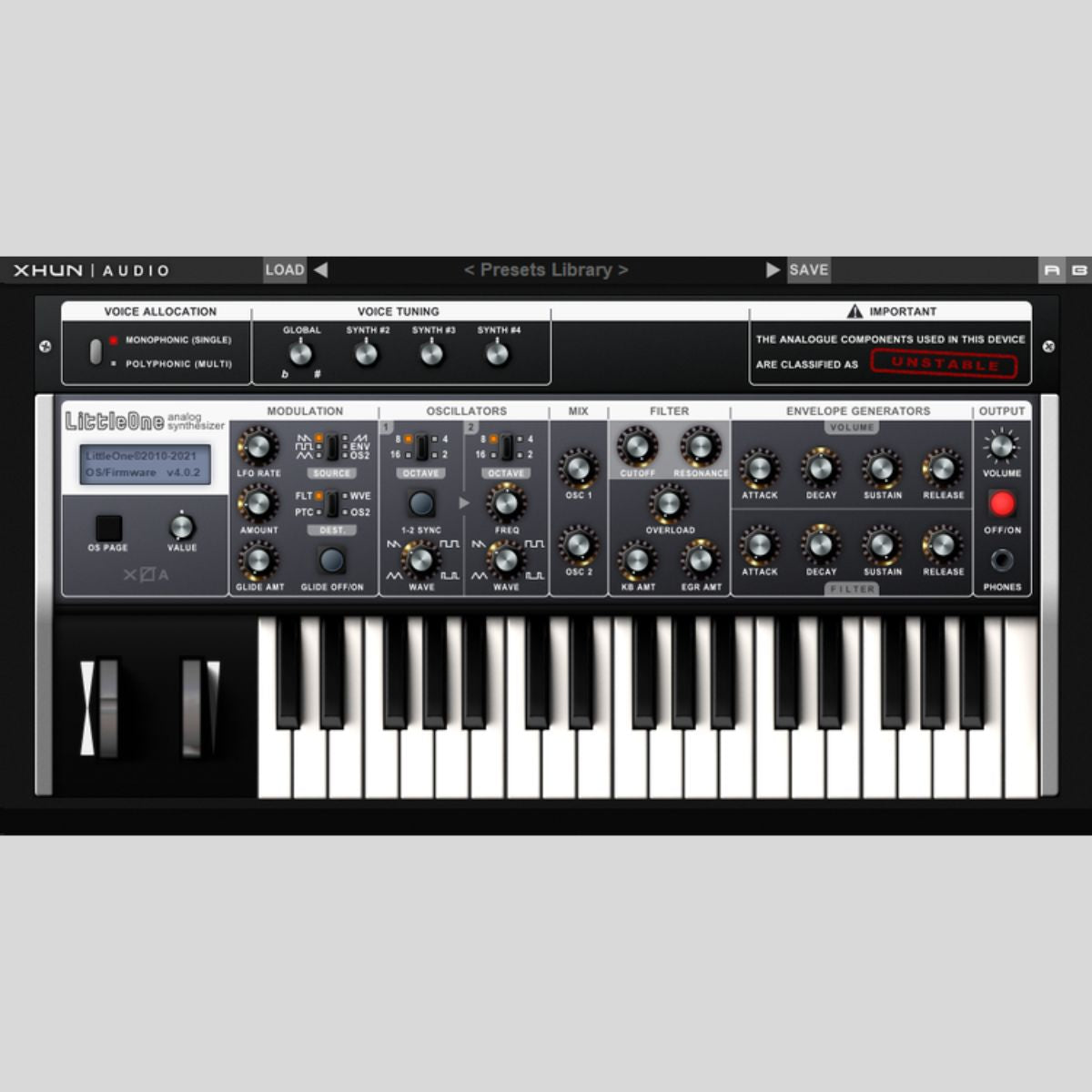 Xhun Audio LittleOne Virtual Instrument Plug-in