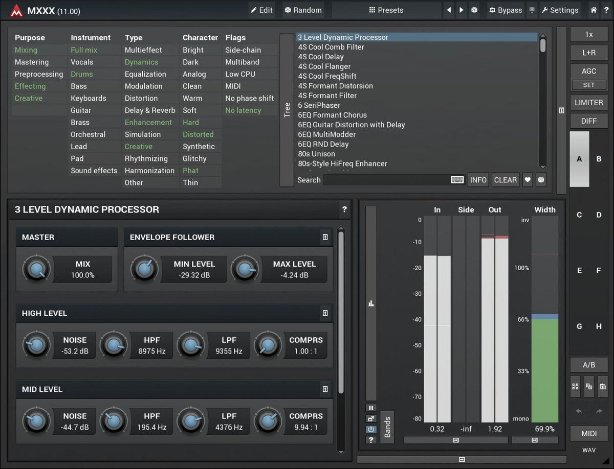 MeldaProduction MXXX Core Audio Plug-in