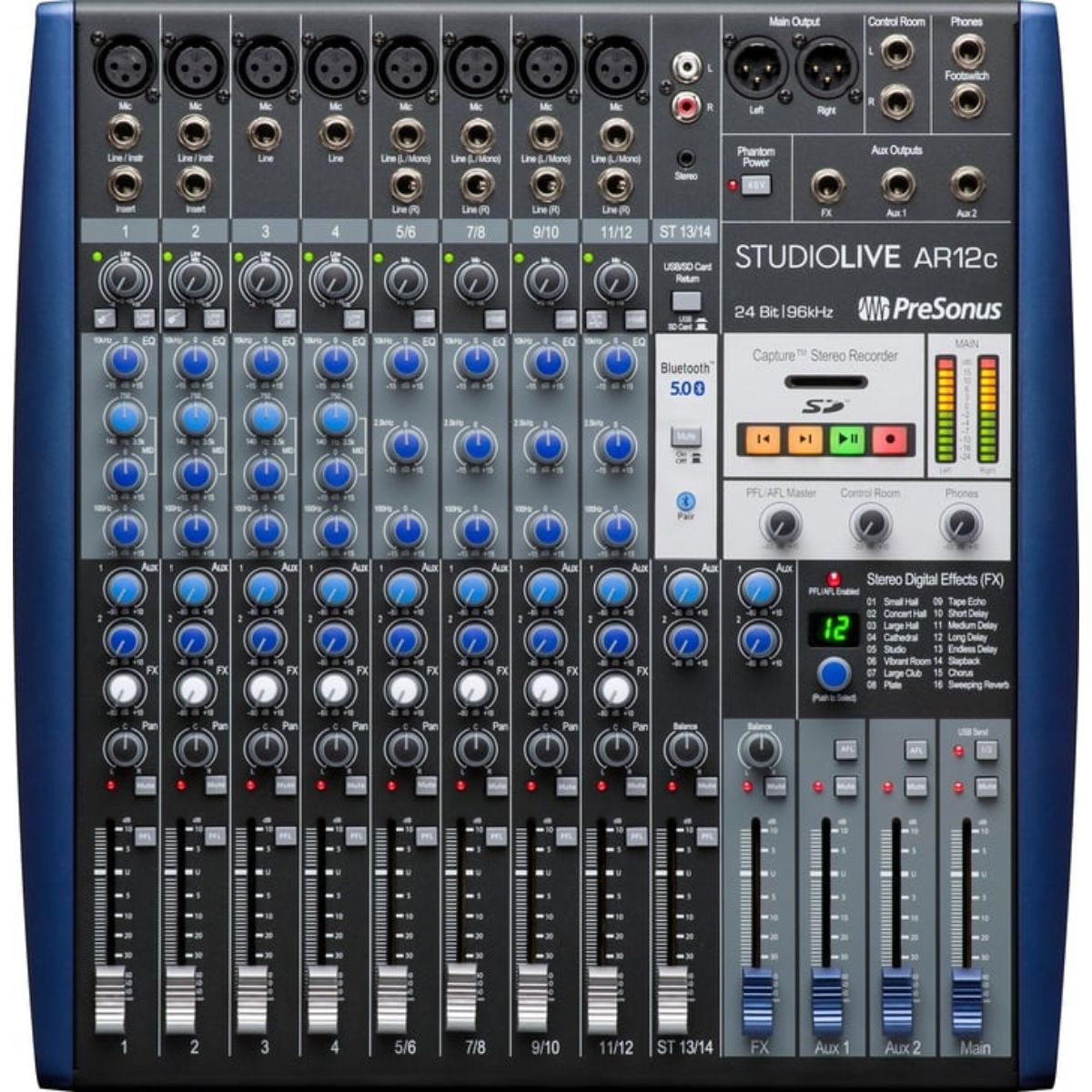 PreSonus StudioLive AR12c Mixer and Audio Interface with Effects