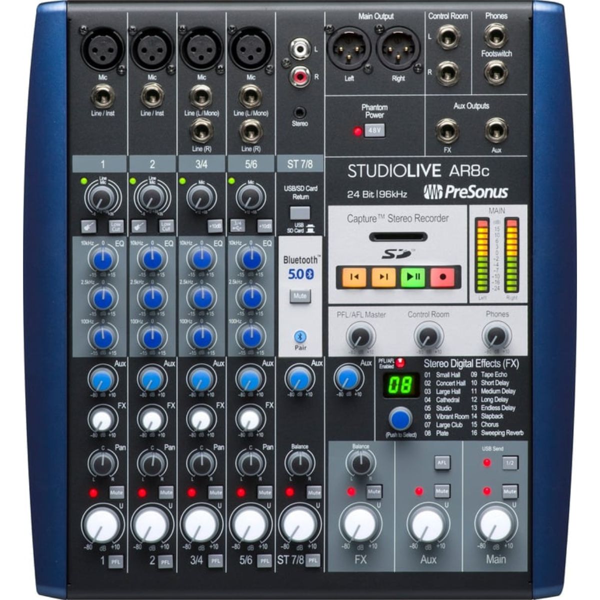 PreSonus StudioLive AR8c Mixer and Audio Interface with Effects