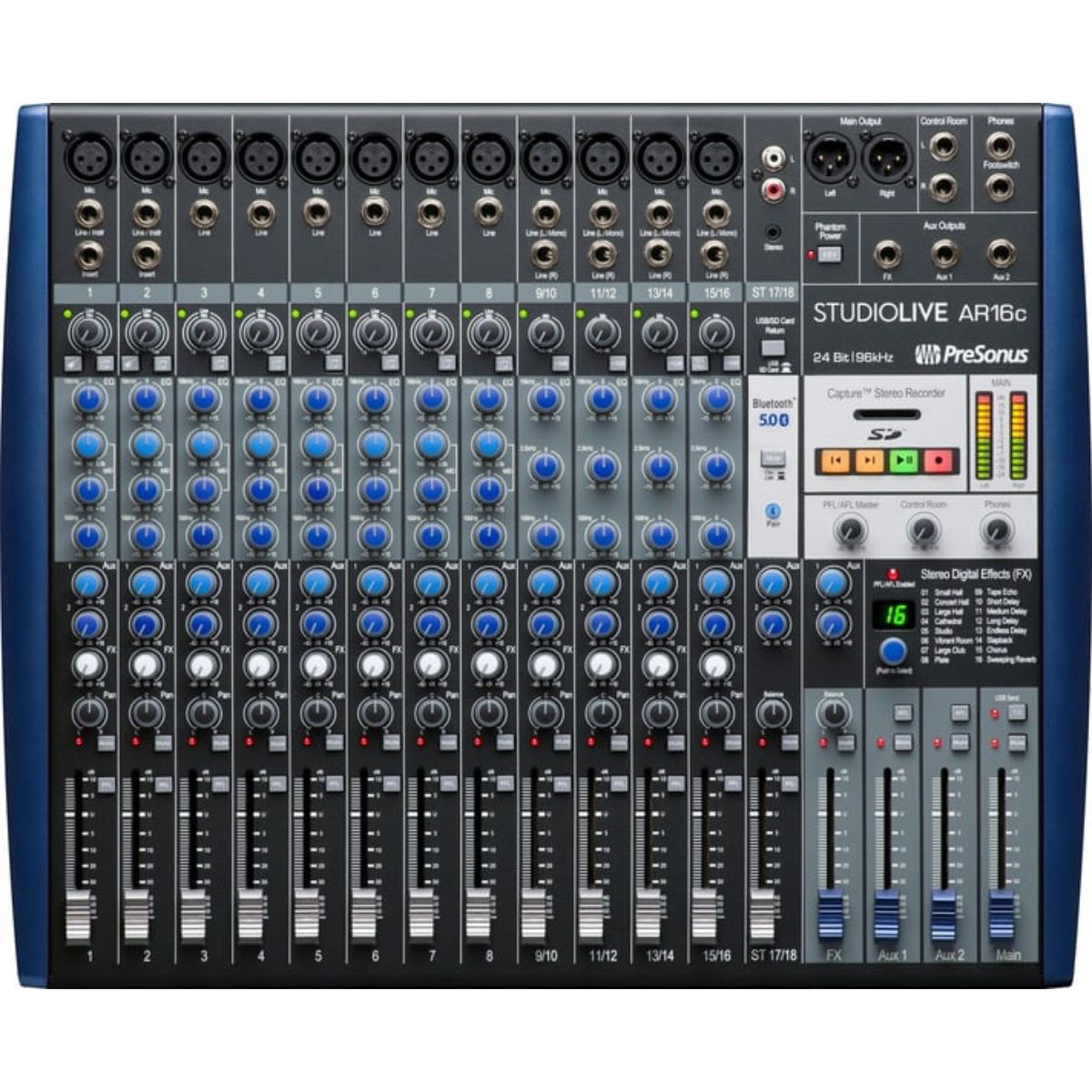 PreSonus StudioLive AR16c Mixer and Audio Interface with Effects