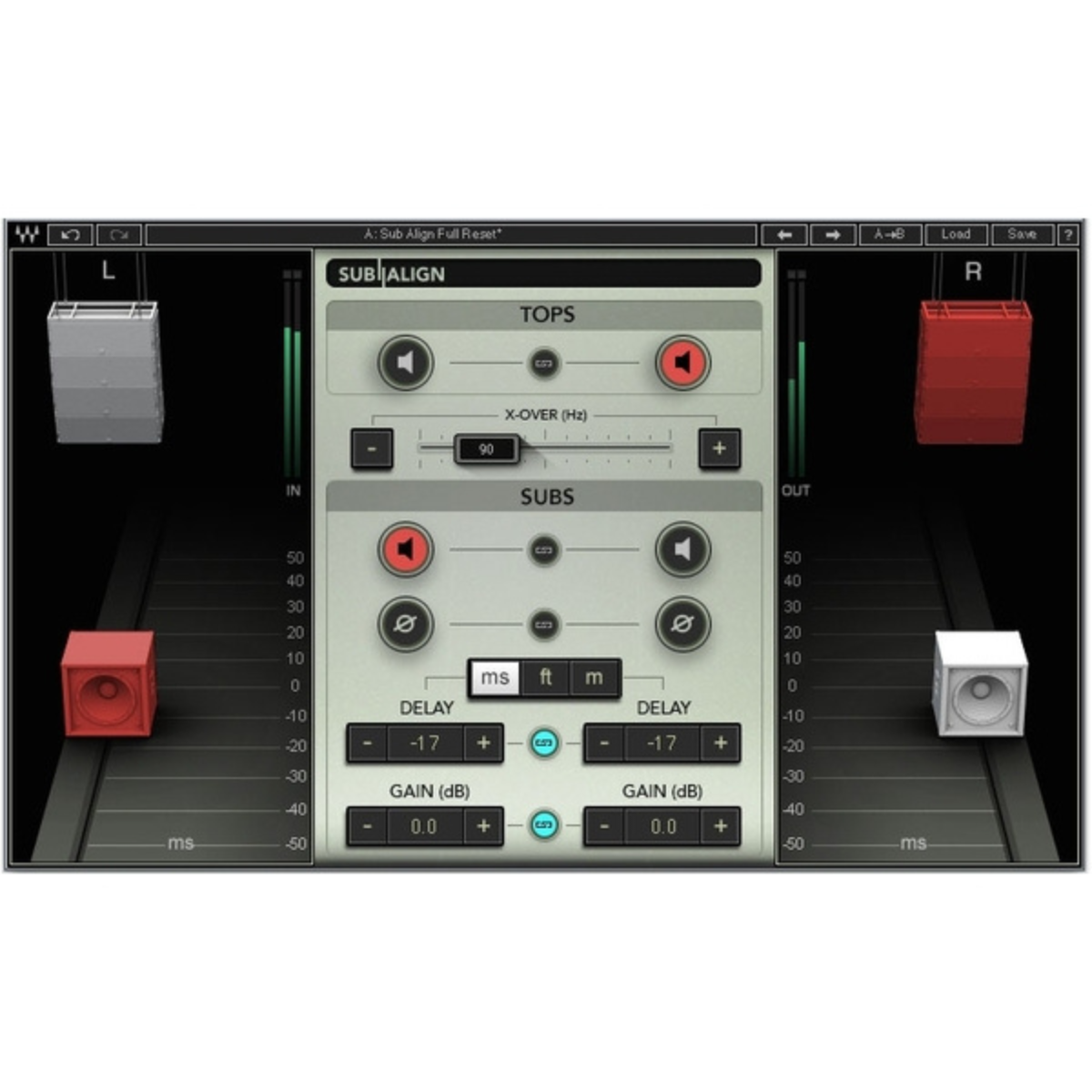 Waves Sub Align PA Subwoofer Time Alignment Plug-in