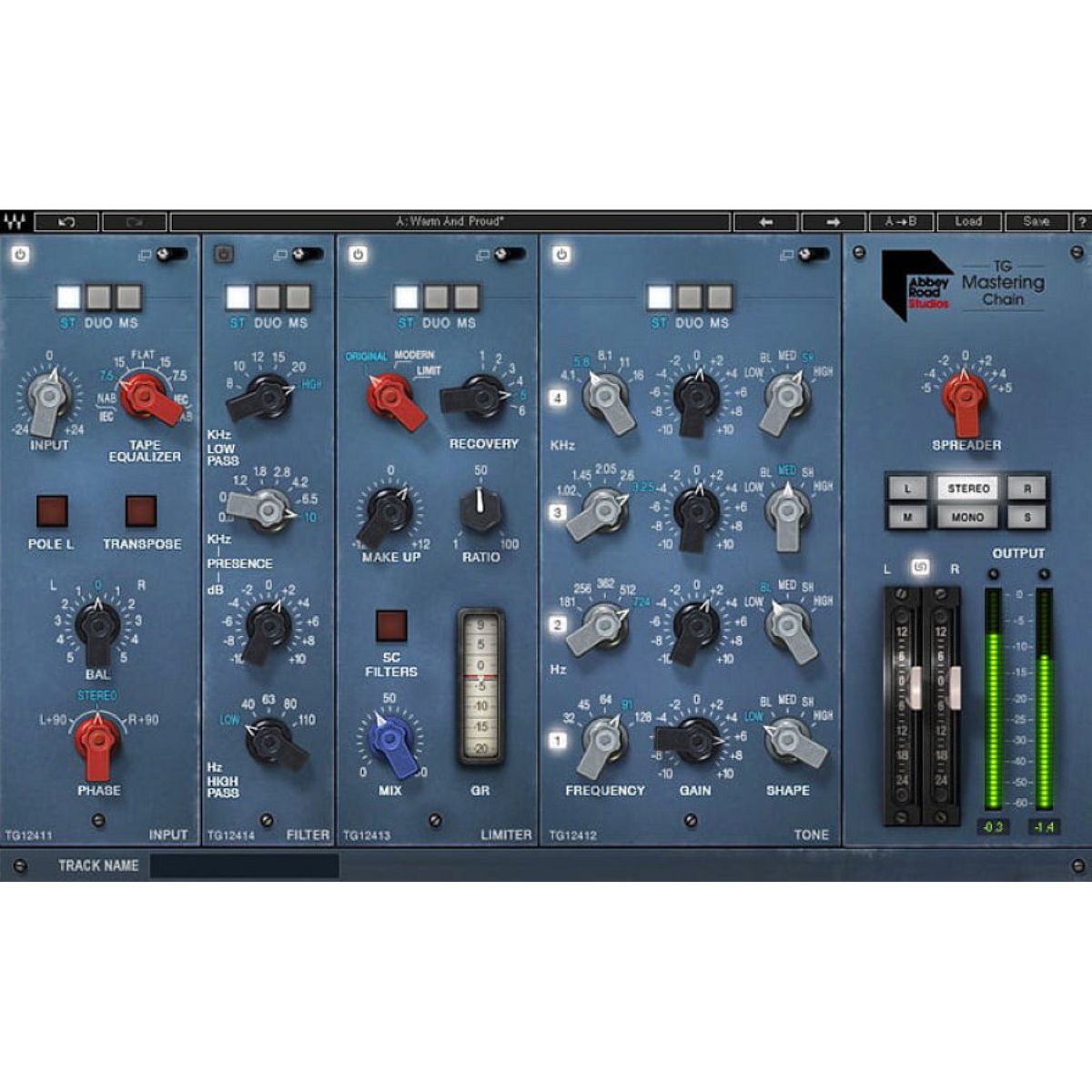 Waves Abbey Road TG Mastering Chain Equalizer plug-in
