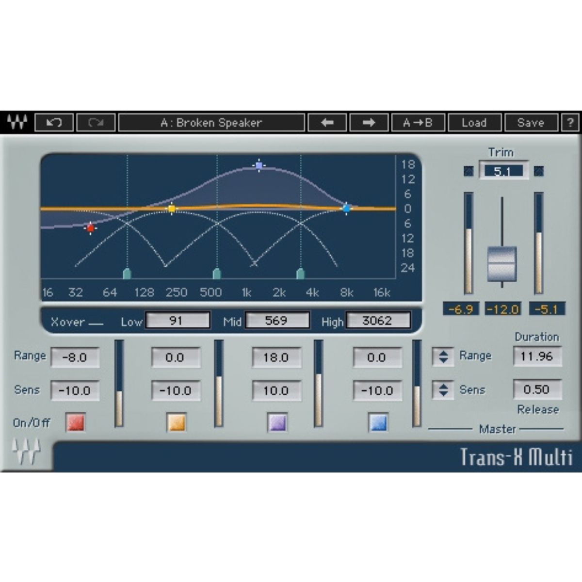Waves Trans-X Transient Shaping Plug-in