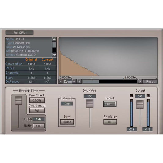 Waves IR-L Convolution Reverb Plug-in