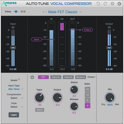 Antares Auto-Tune Vocal Compressor Plug-in