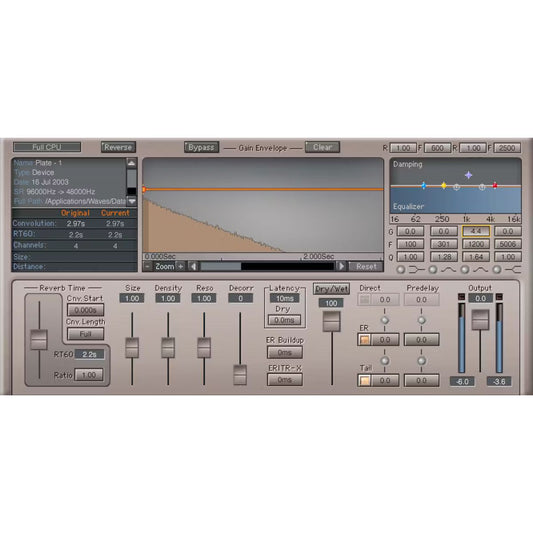 Waves IR-1 Convolution Reverb Plug-in