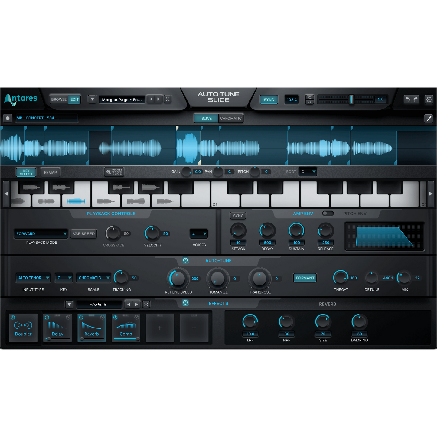 Antares Auto-Tune Slice Vocal Effects/Sampling Plug-in