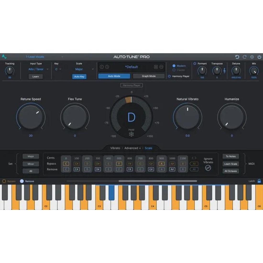 Antares Auto-Tune Pro 11 Pitch-correction and Vocal Effects Plug-in ...