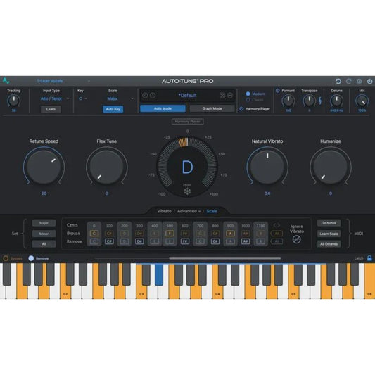 Antares Auto-Tune Pro 11 Pitch-correction and Vocal Effects Plug-in Wavy Pro Audio