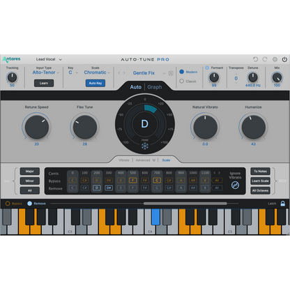 Antares Auto-Tune Pro X Pitch Correction and Vocal Effects Plug-in Wavy Pro Audio
