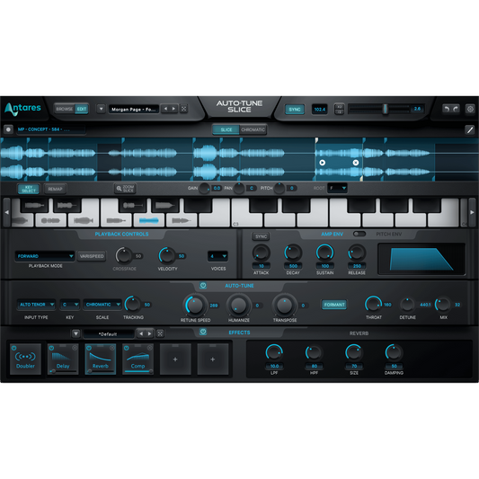 Antares Auto-Tune Slice Vocal Effects/Sampling Plug-in Wavy Pro Audio