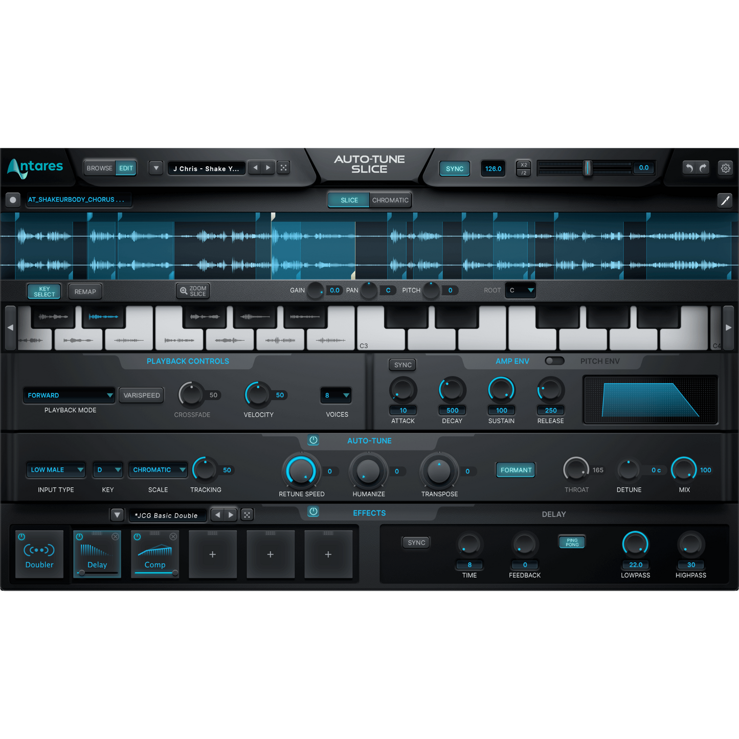 Antares Auto-Tune Slice Vocal Effects/Sampling Plug-in Wavy Pro Audio