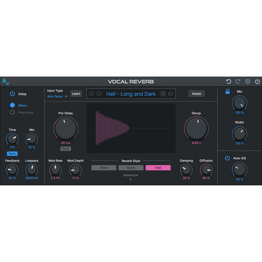 Antares Auto-Tune Vocal Reverb Plug-in Wavy Pro Audio