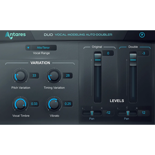 Antares DUO Evo Vocal Doubling Plug-in Wavy Pro Audio