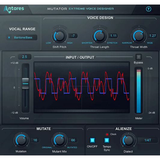 Antares MUTATOR Evo Vocal Effects Plug-in Wavy Pro Audio