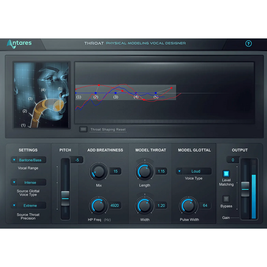 Antares THROAT Evo Vocal Modeling Plug-in Wavy Pro Audio