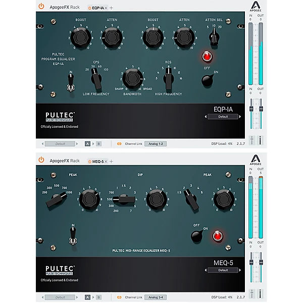Apogee FX Rack Pultec Plug-in Bundle – Wavy Pro Audio