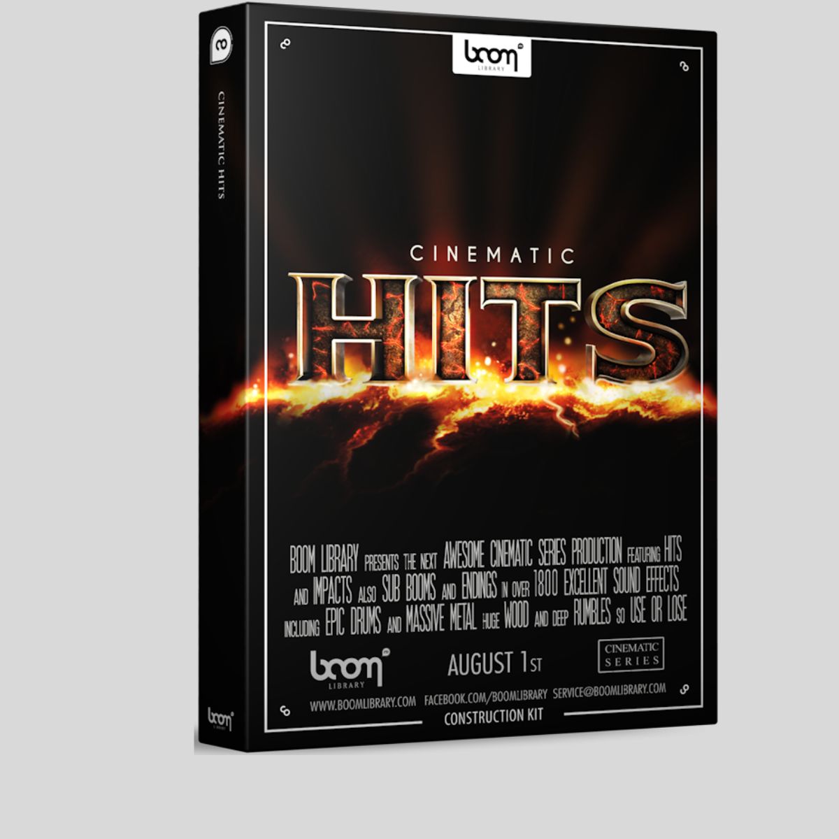 BOOM Library Cinematic Hits CK Construction Kit Sound Effects Library
