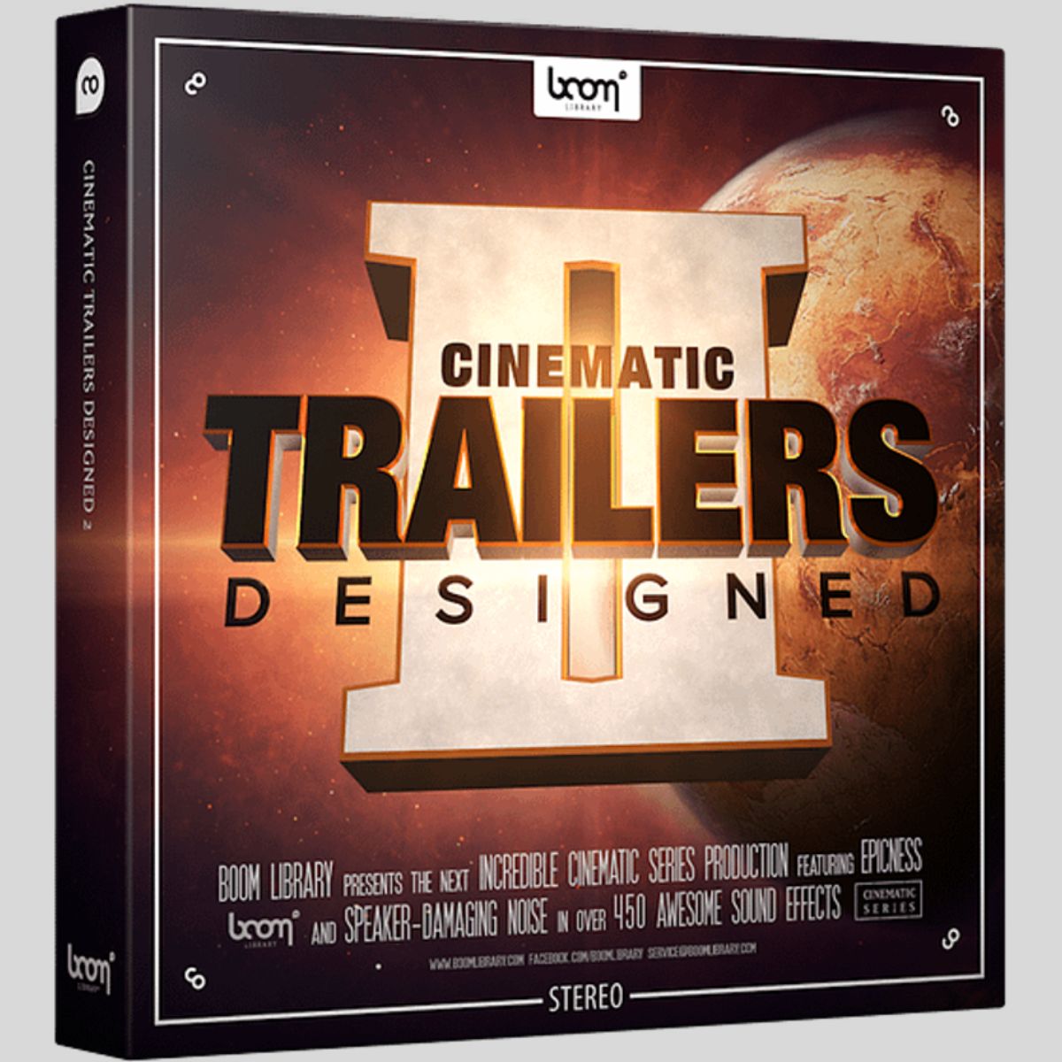 BOOM Library Cinematic Trailers Designed 2 STEREO Sound Effects Library