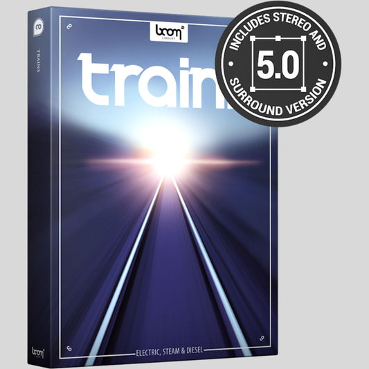 BOOM Library Trains Stereo Amp SURROUND Sound Effects Library