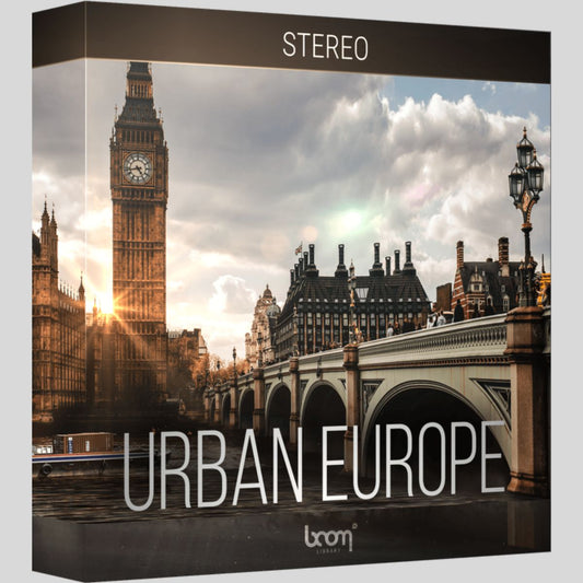 BOOM Library Urban Europe STEREO Sound Effects Library