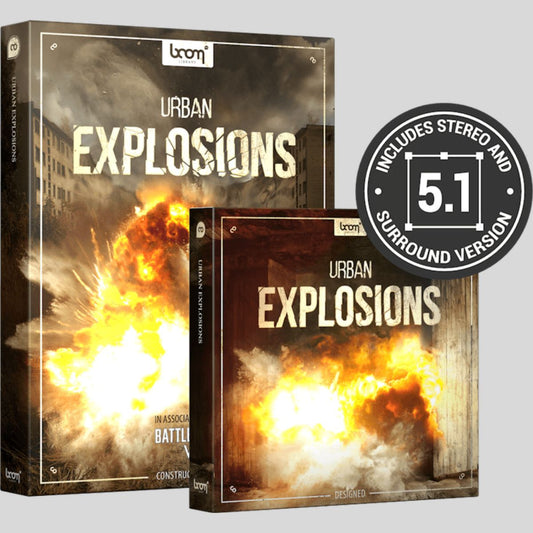 BOOM Library Urban Explosions BUNDLE Sound Effects Bundle