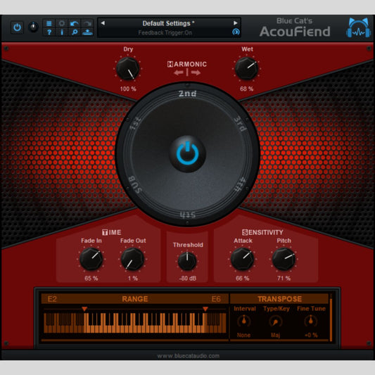 Blue Cat Audio AcouFiend Acoustic Feedback Simulator Plug-in